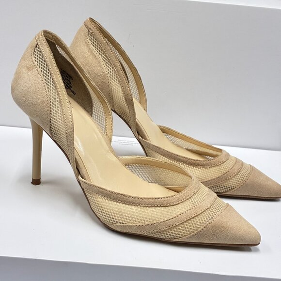 JLO JENNIFER LOPEZ Mandrea d'Orsay Pump 3.5" Stiletto Tan Women's Size 6/36.5 - Picture 6 of 9